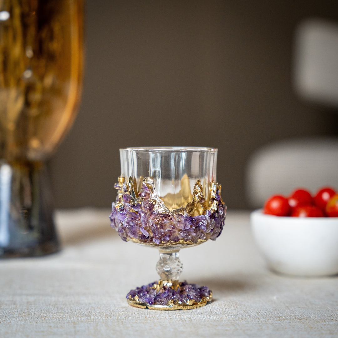 Limited edition - Sandro - Amethyst Handmade Glass