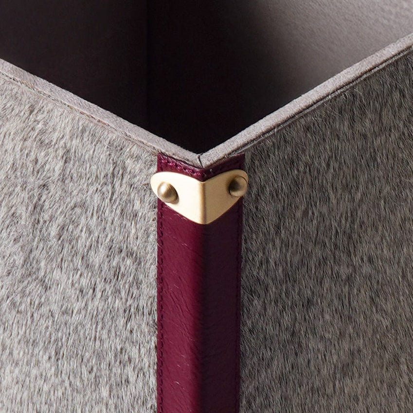 Luxury hairon waste bin displayed in home interior India - The Mage Home