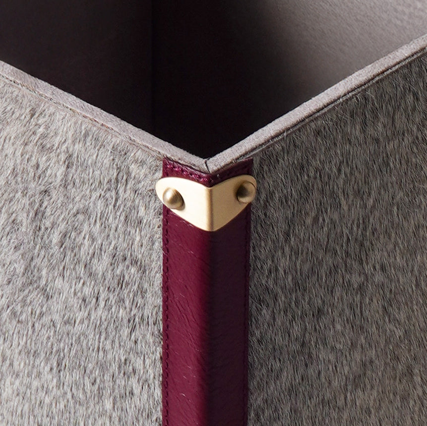 Luxury hairon waste bin displayed in home interior India - The Mage Home