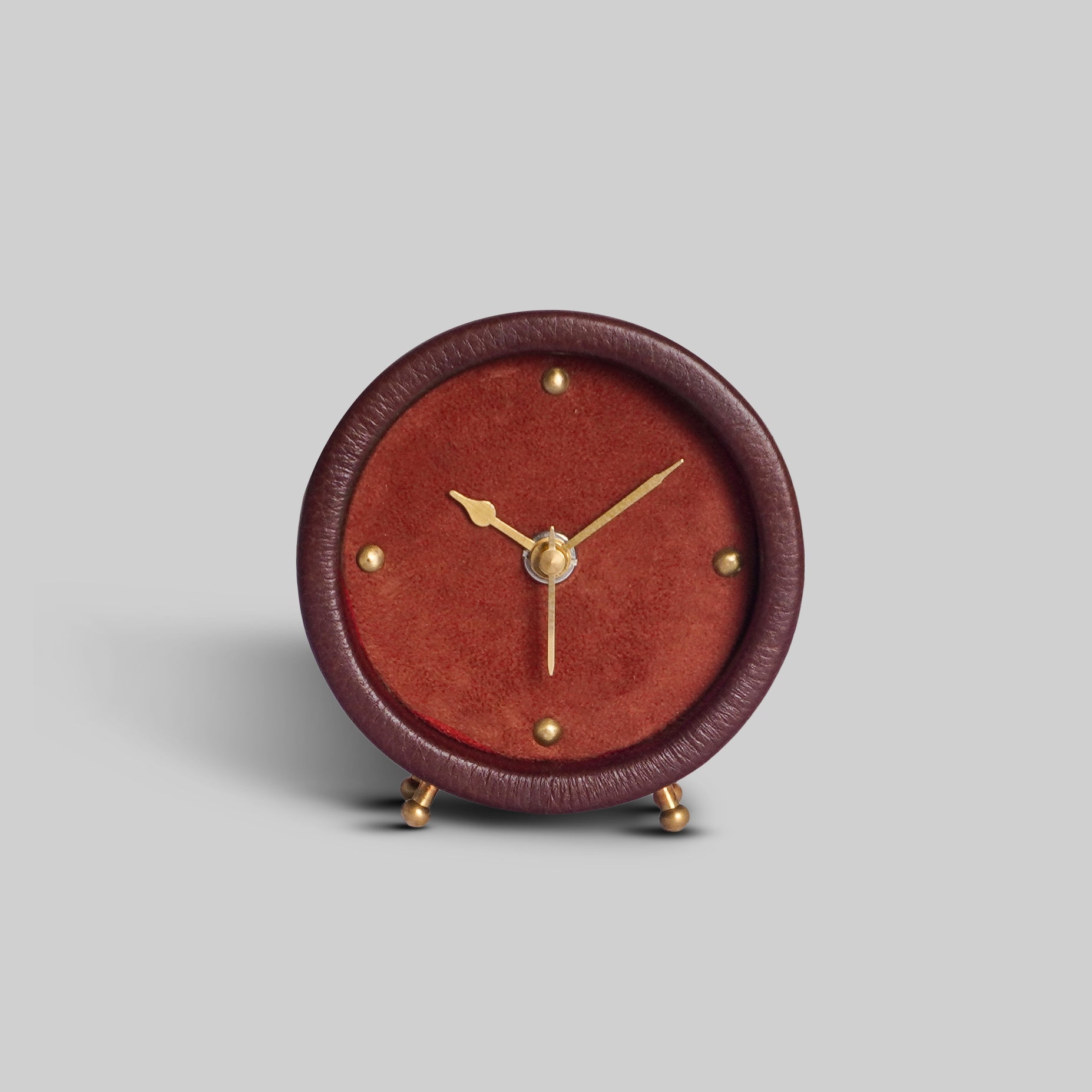 Leather Desk Clock