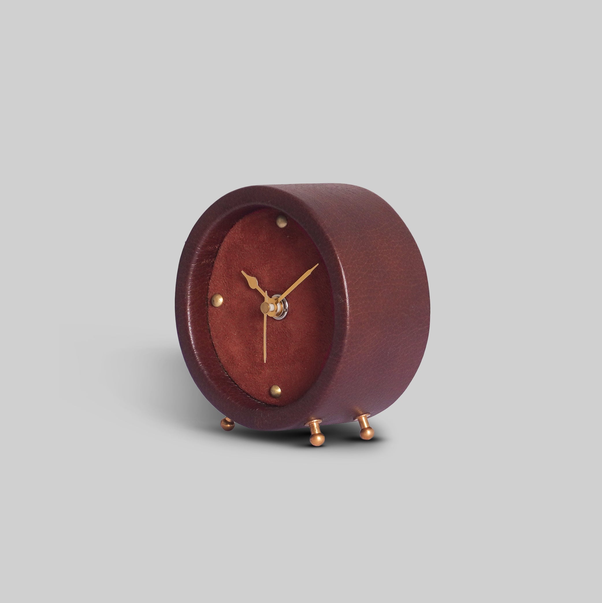Leather Desk Clock