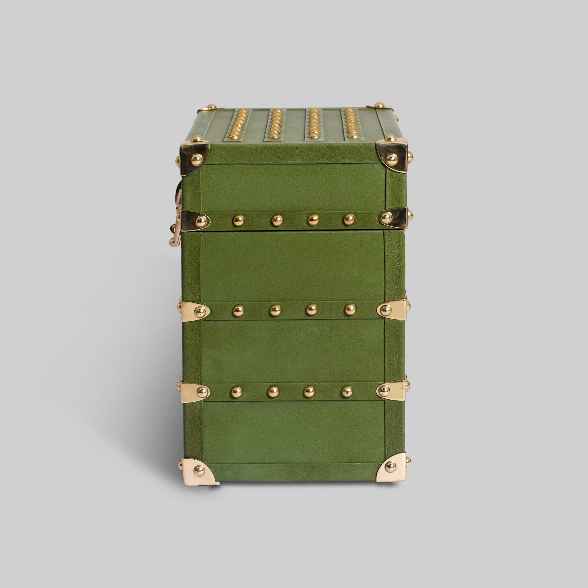 Heritage leather trunk organiser handcrafted India - The Mage Home