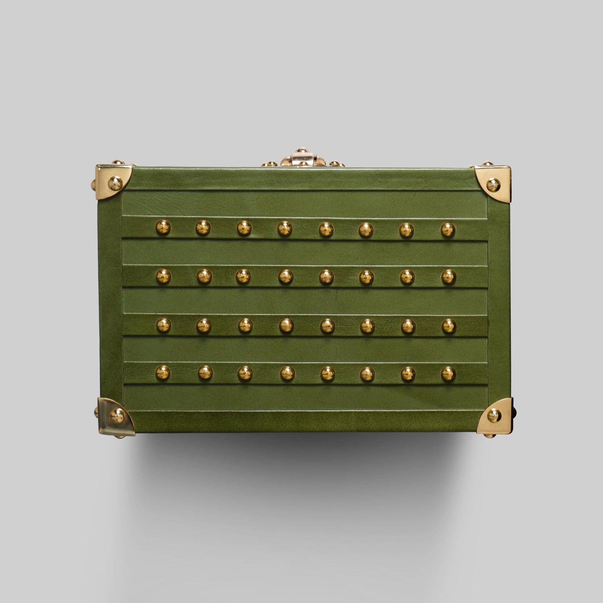 Premium antique leather trunk box India housewarming gift - The Mage Home