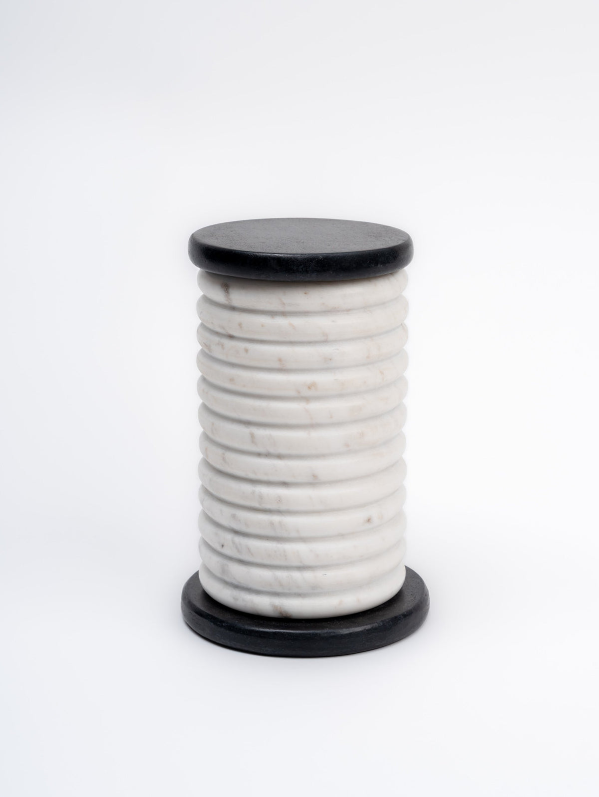 MORANO - IVORY BLACK MARBLE JAR
