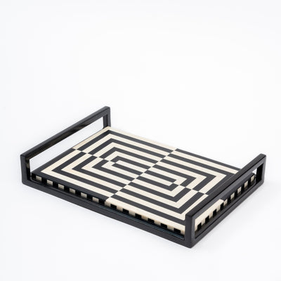 WAVERLY - MARBLE IVORY PLATTER TRAY