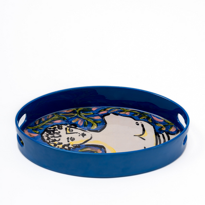 ROMETTI HANDPAINTED TRAY