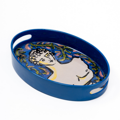 ROMETTI HANDPAINTED TRAY