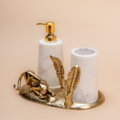 SERIAN DESIGNER BRASS BATHROOM SET