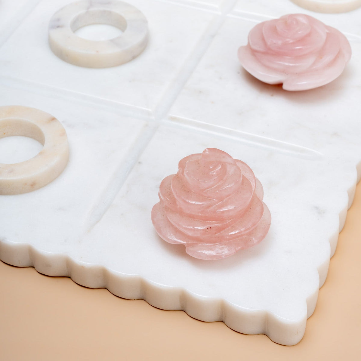 Pinetti - Rose Quartz Tic Tac Toe
