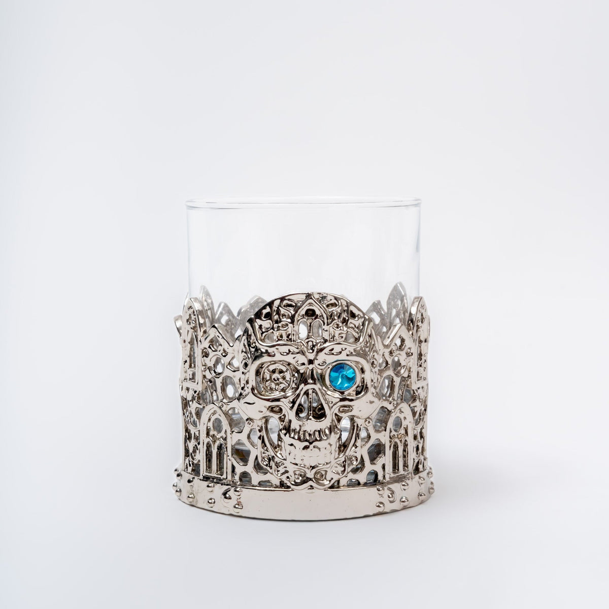 ZANETTO – SKULL WHISKEY GLASS (SILVER)