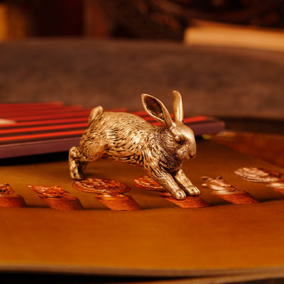 Handcrafted Silver Bunny Paperweight – Symbol of Grace and Positivity