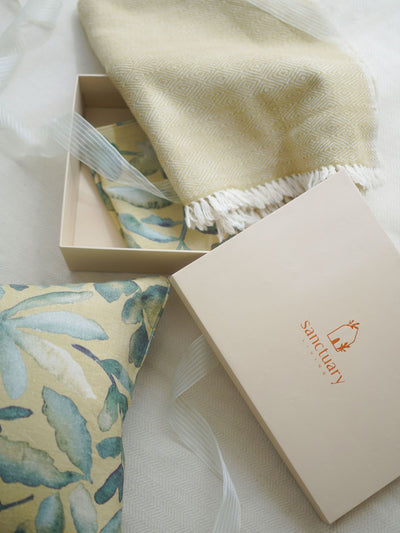 Ochre Cushion & Throw Gift Set