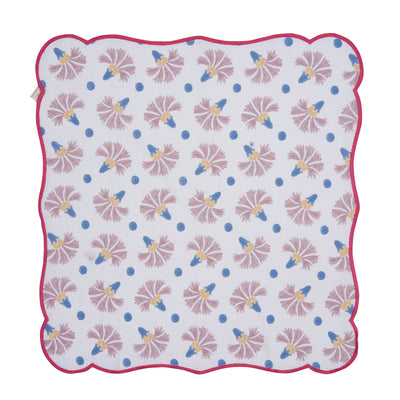 Set Of 2 - Raahat Buds Pink Cotton Napkin