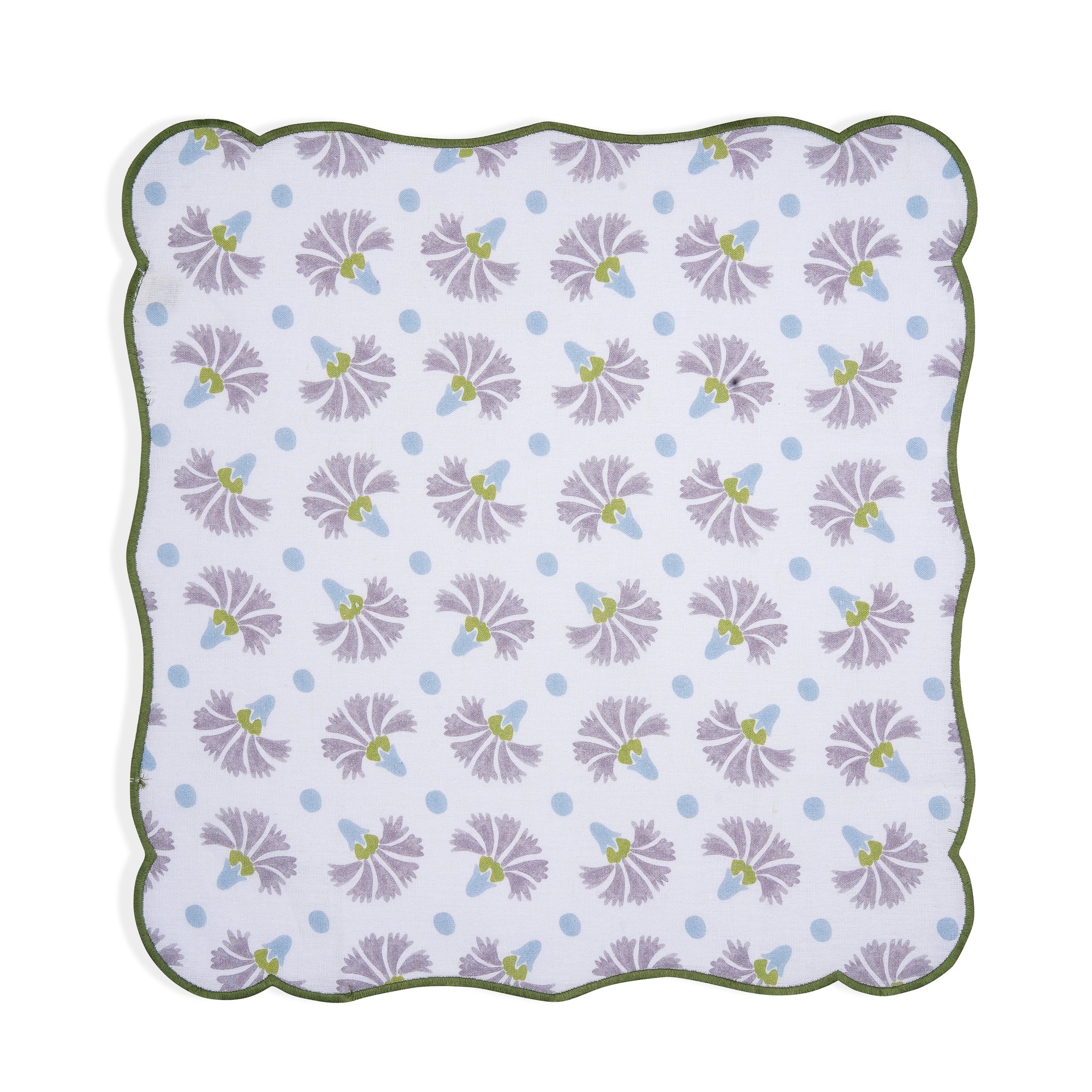 Set Of 2 - Raahat Buds Mauve Cotton Napkin