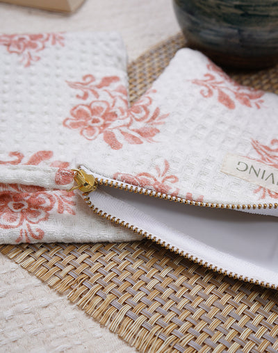 Ayna Waffle Pouch With PVC Lining