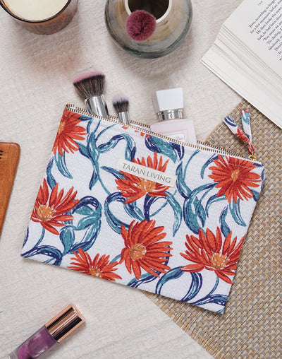 Floral Fables Waffle Pouch With PVC Lining