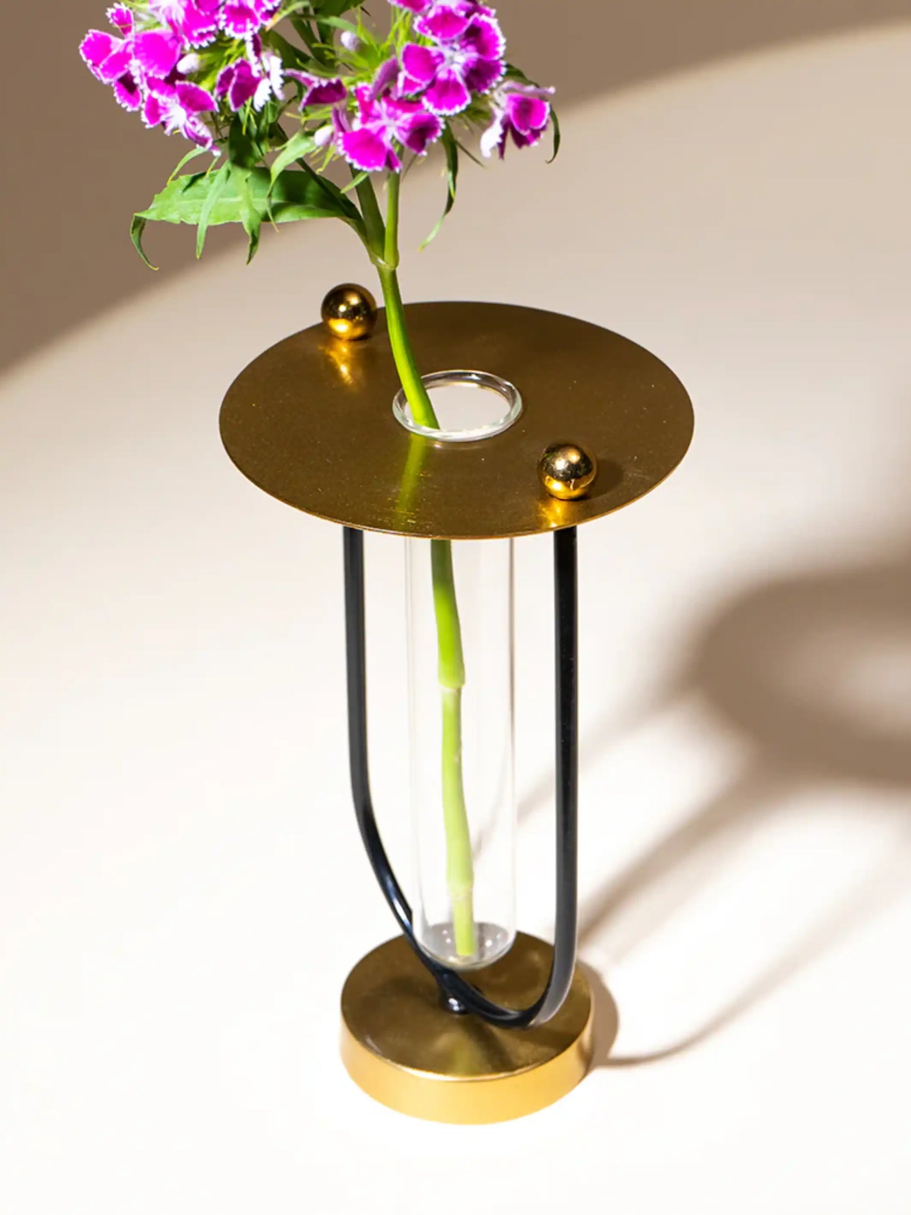 Gold Budvase with Test Tube