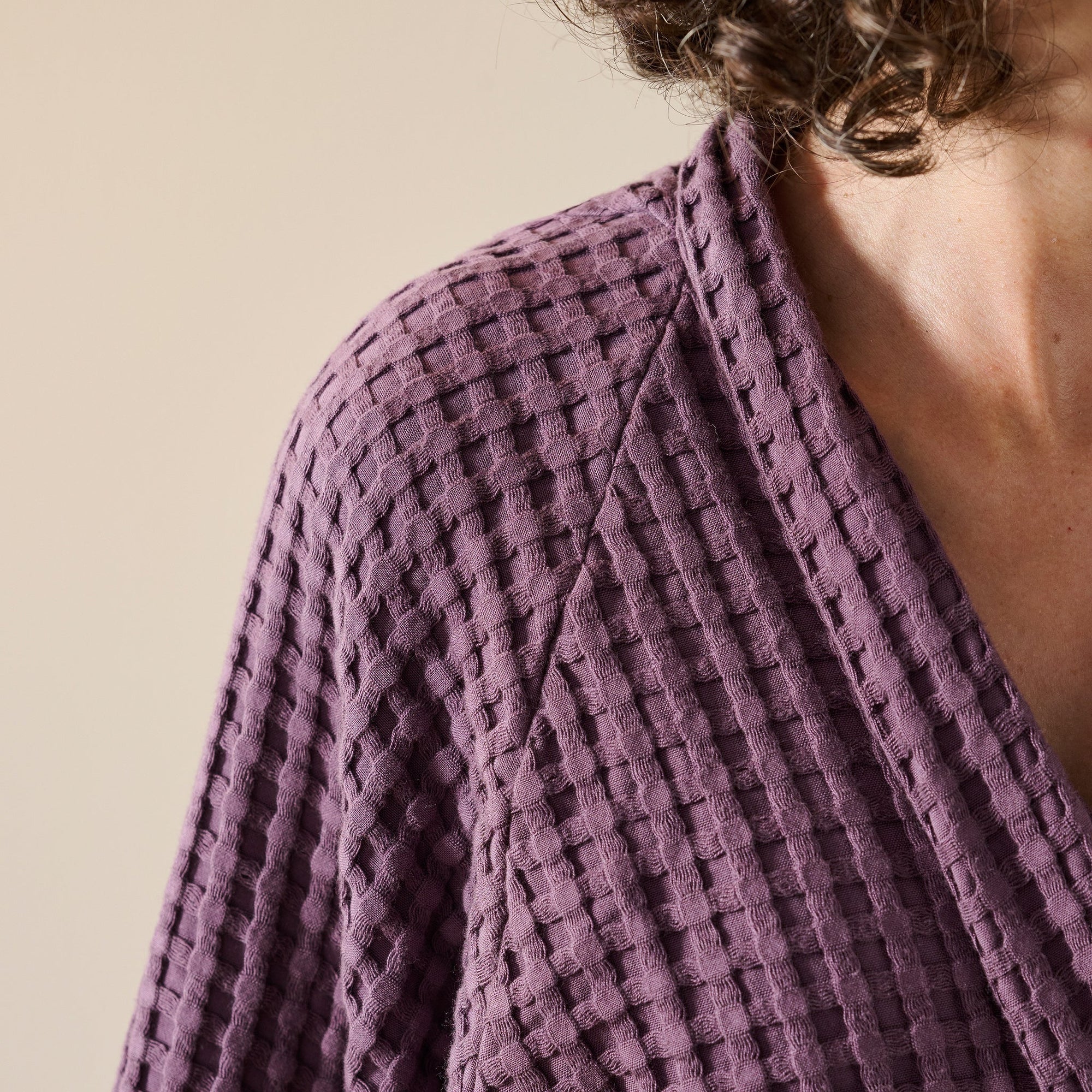 Ease Robe | Raglan Sleeve | Cotton Bamboo | Waffle | Bathrobe