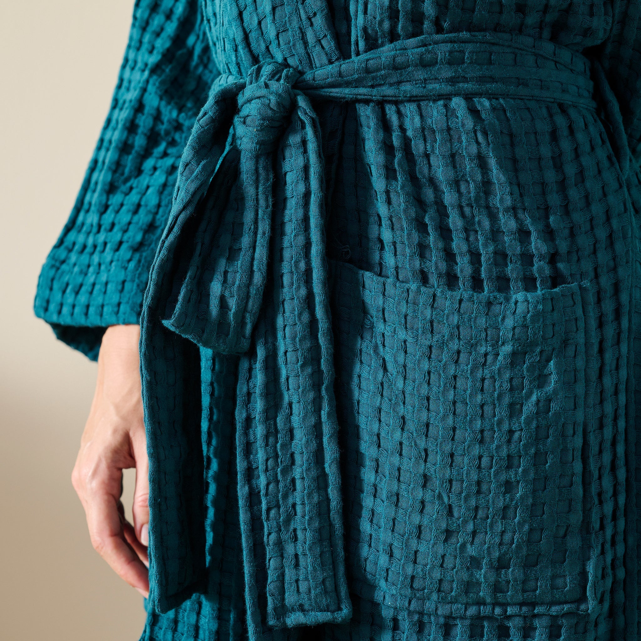 Ease Robe | Raglan Sleeve | Cotton Bamboo | Waffle | Bathrobe