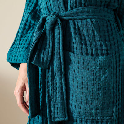Ease Robe | Raglan Sleeve | Cotton Bamboo | Waffle | Bathrobe