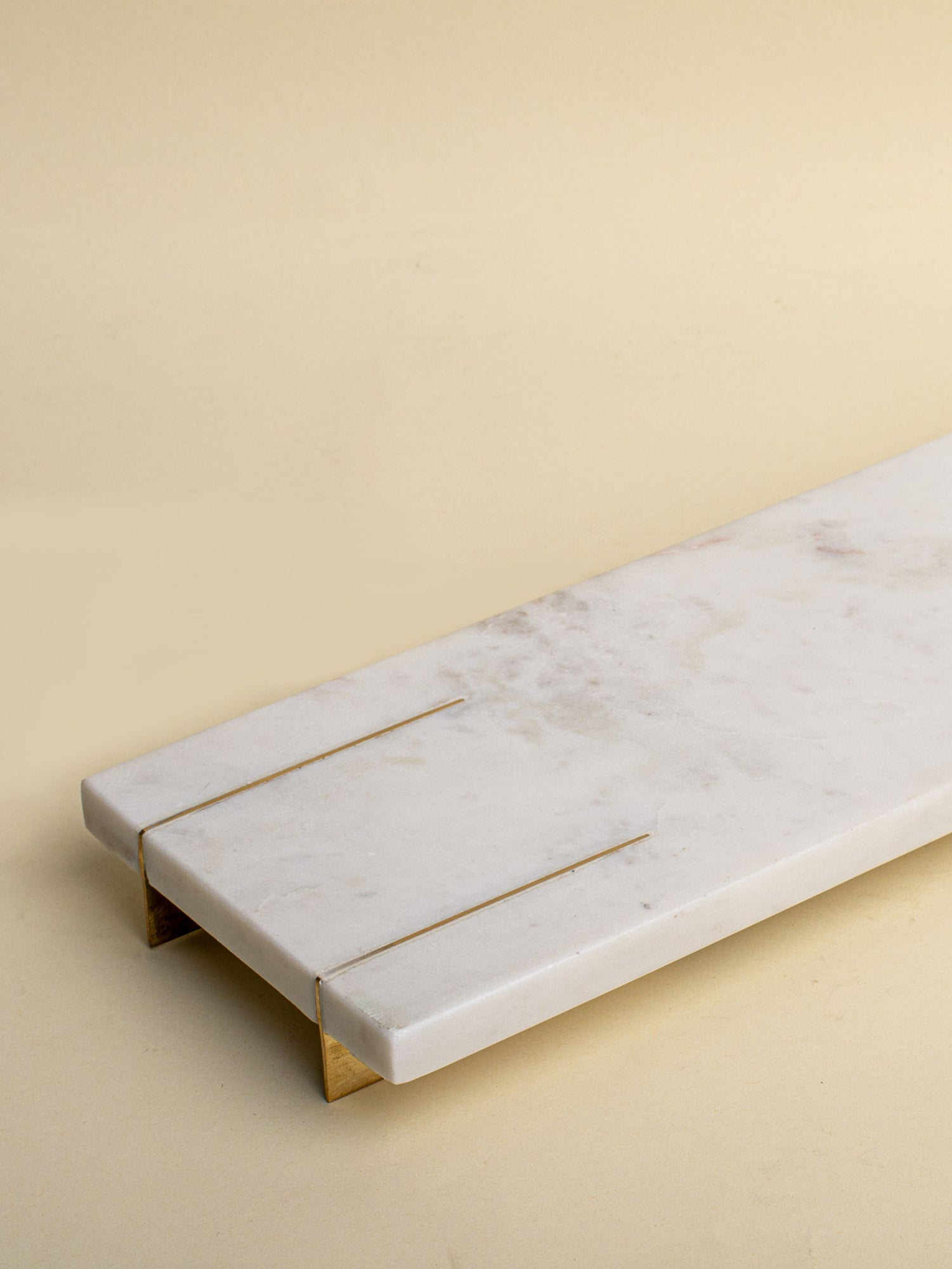 Marble Tray With Gold Base