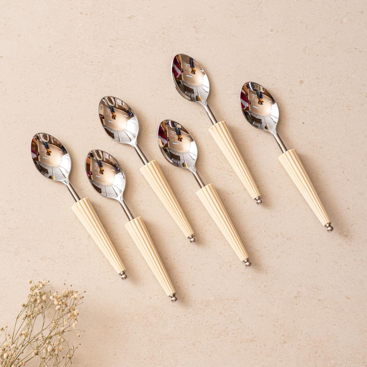 All Purpose Spoons Set of 6 - Ivory Umbrella