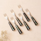 All Purpose Forks Set of 6 - Semi Precious Abalone Shell