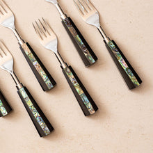 All Purpose Forks Set of 6 - Semi Precious Abalone Shell