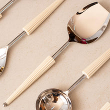 Serving Spoons Set of 6 - Ivory Umbrella