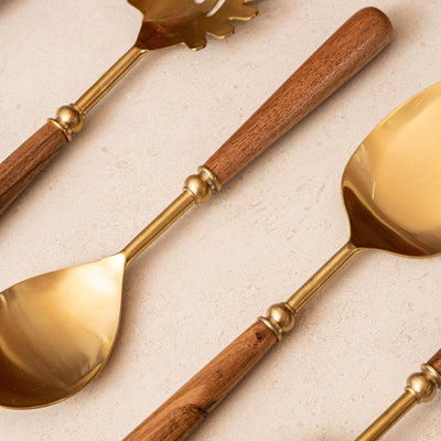 Serving Spoons Set of 6 - Earthy Luxe