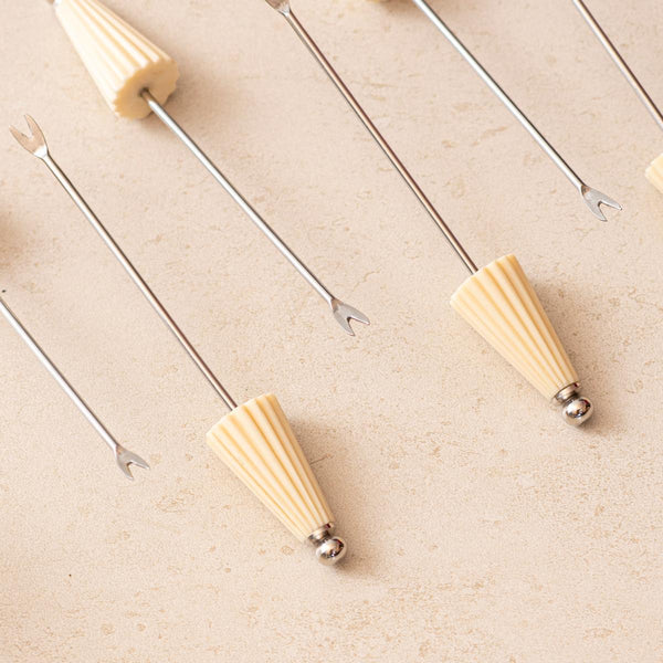 Multipurpose Picks Set of 6 - Ivory Umbrella