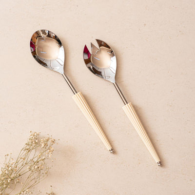 Server Set of 2 - Ivory Umbrella