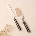 Cake Knife & Server - Semi Precious Abalone Shell