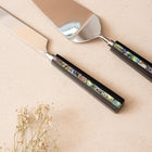 Cake Knife & Server - Semi Precious Abalone Shell