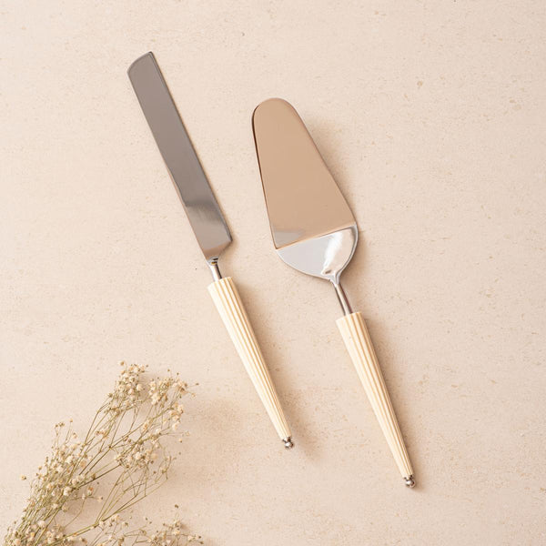 Cake Knife & Server – Ivory Umbrella