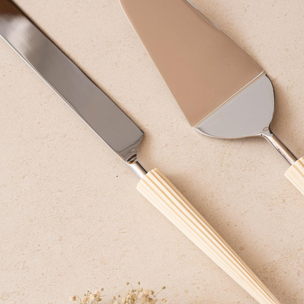 Cake Knife & Server – Ivory Umbrella