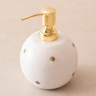 Polka Dot Marble & Brass Bath Set of 3