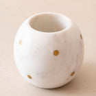 Polka Dot Marble & Brass Bath Set of 3