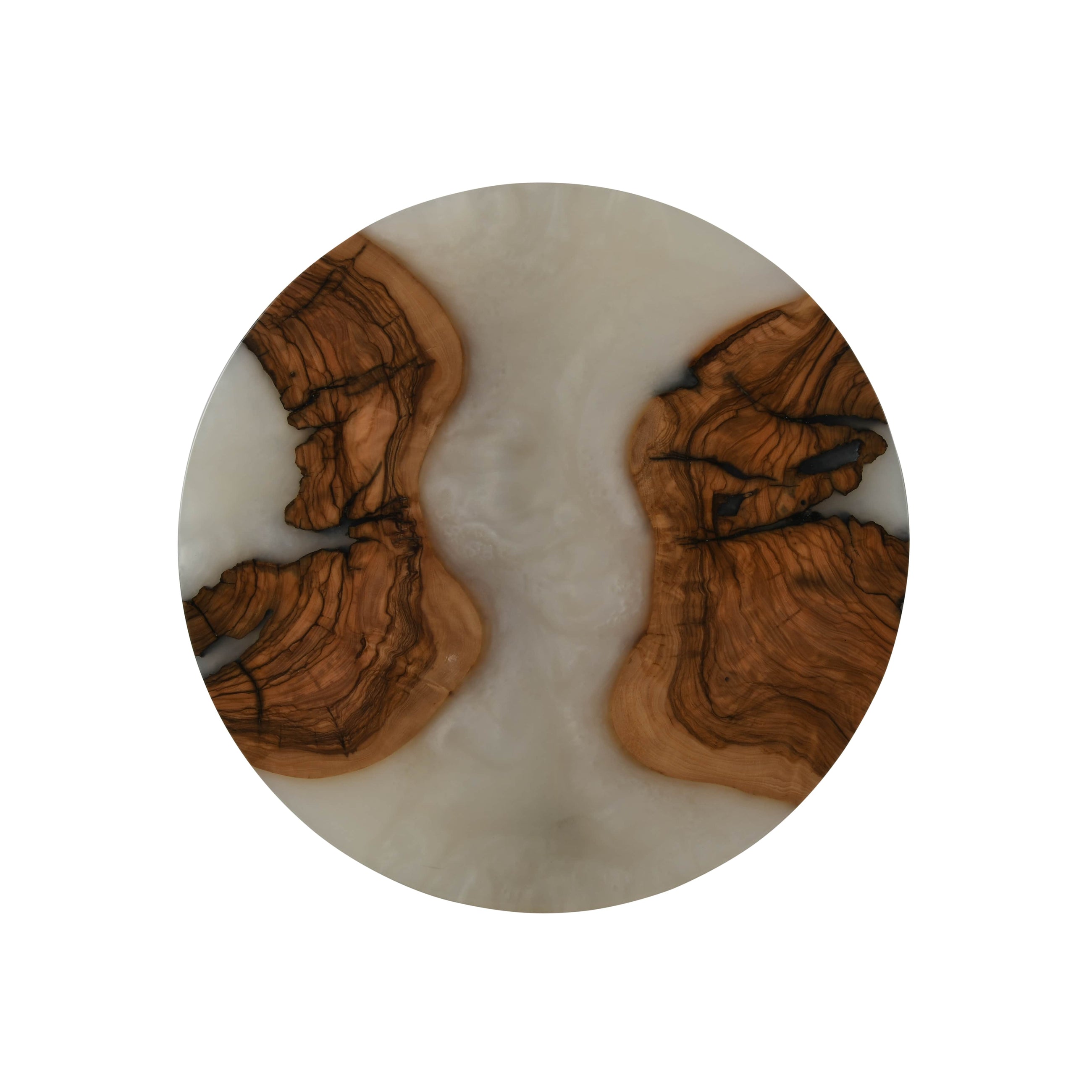 Handcrafted Resin & Olive Wood Platter