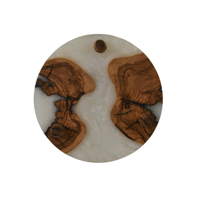 Handcrafted Resin & Olive Wood Platter