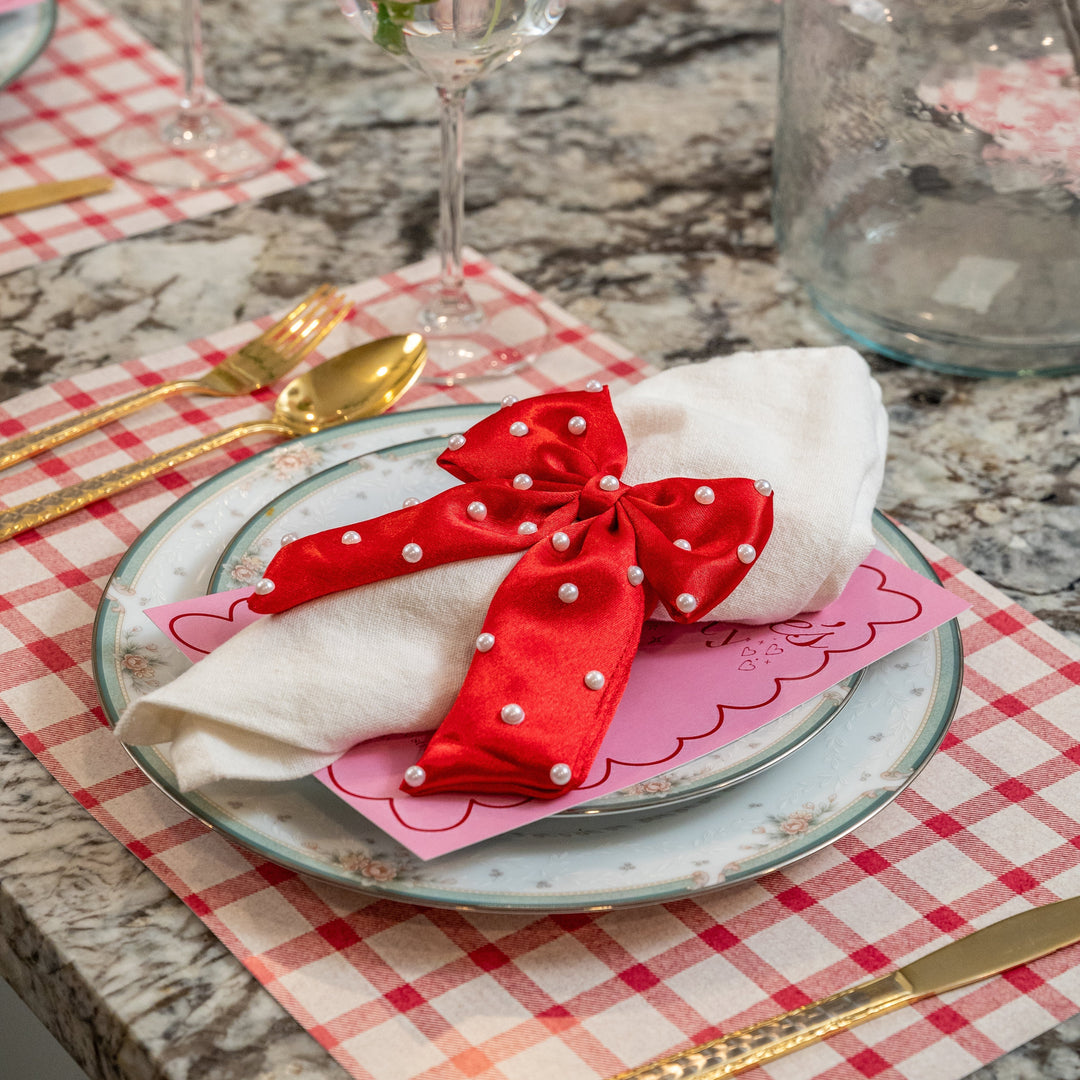 Elegance Tied: Satin Bow Napkin Holders