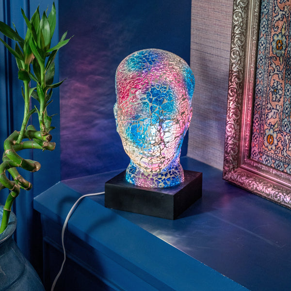 Luminéra Blue - Handmade Mosaic Lamp