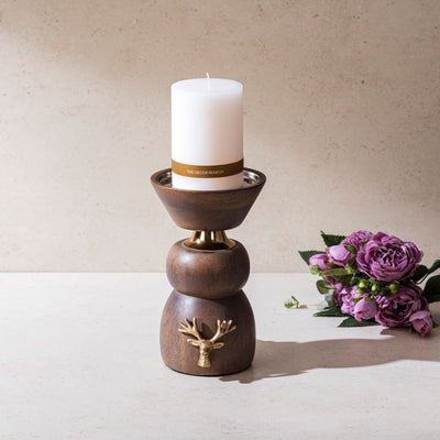 Deer Candle Holder Large