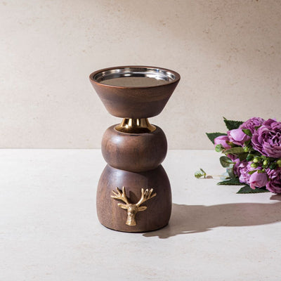 Deer Candle Holder Large