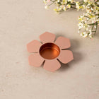 Petal Tlight holder with tlights set of 5 - Rose Gold
