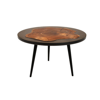 Acacia Wood Coffee Table Set – Tinted Grey Finish