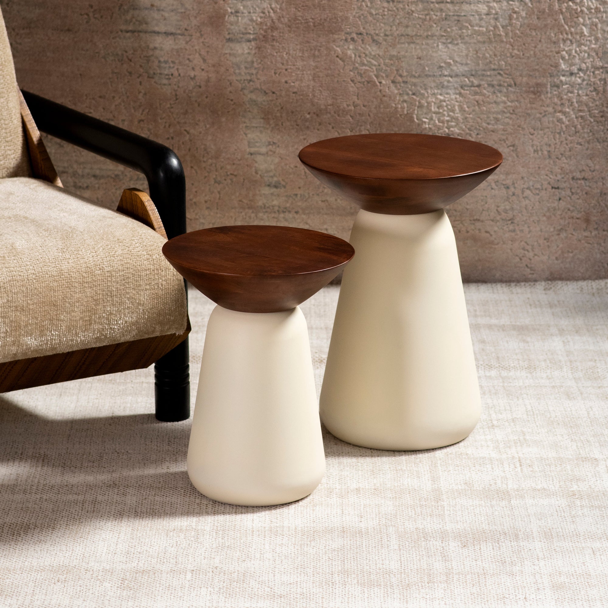 Nat Tables Ivory - Set of 2