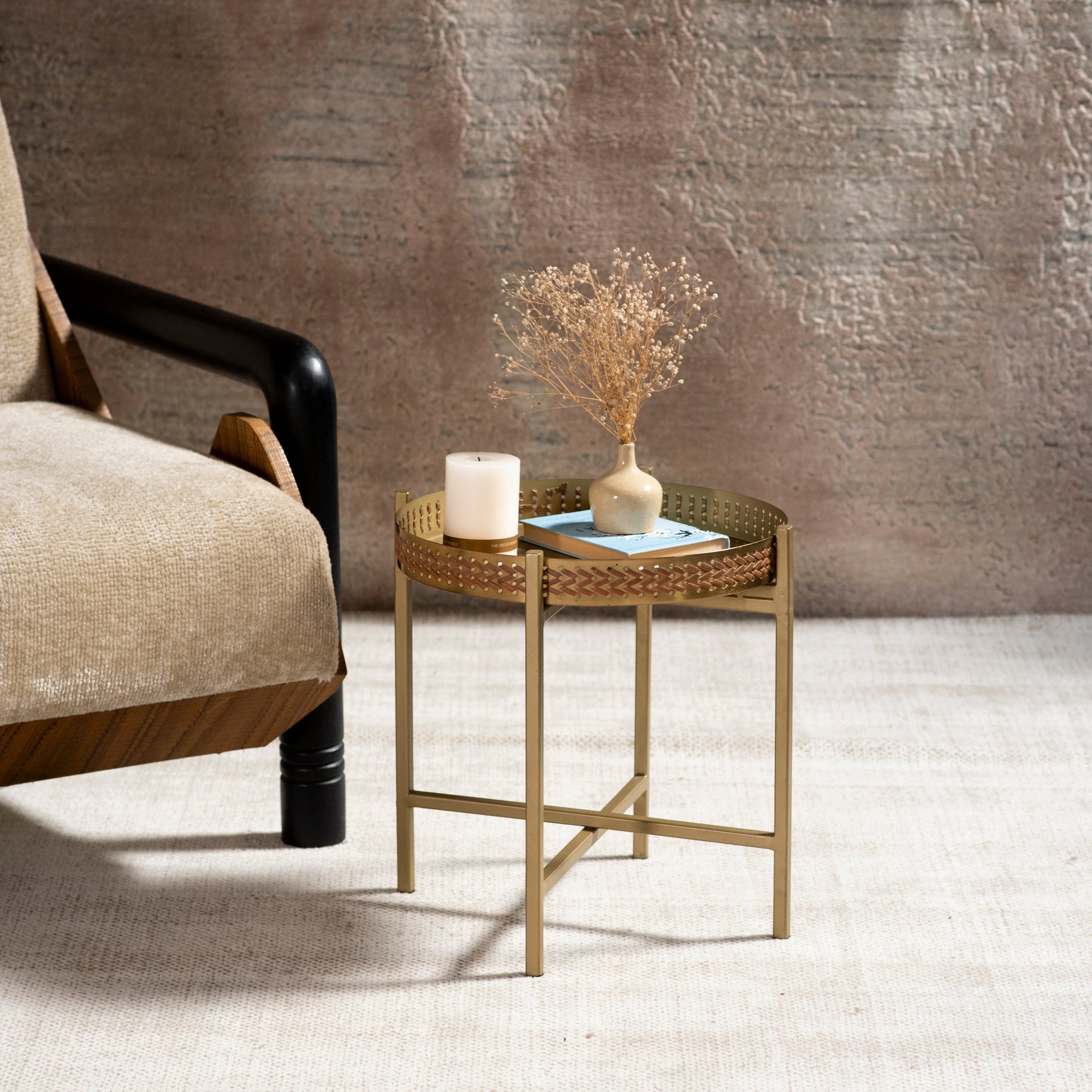 Weave Gold Table