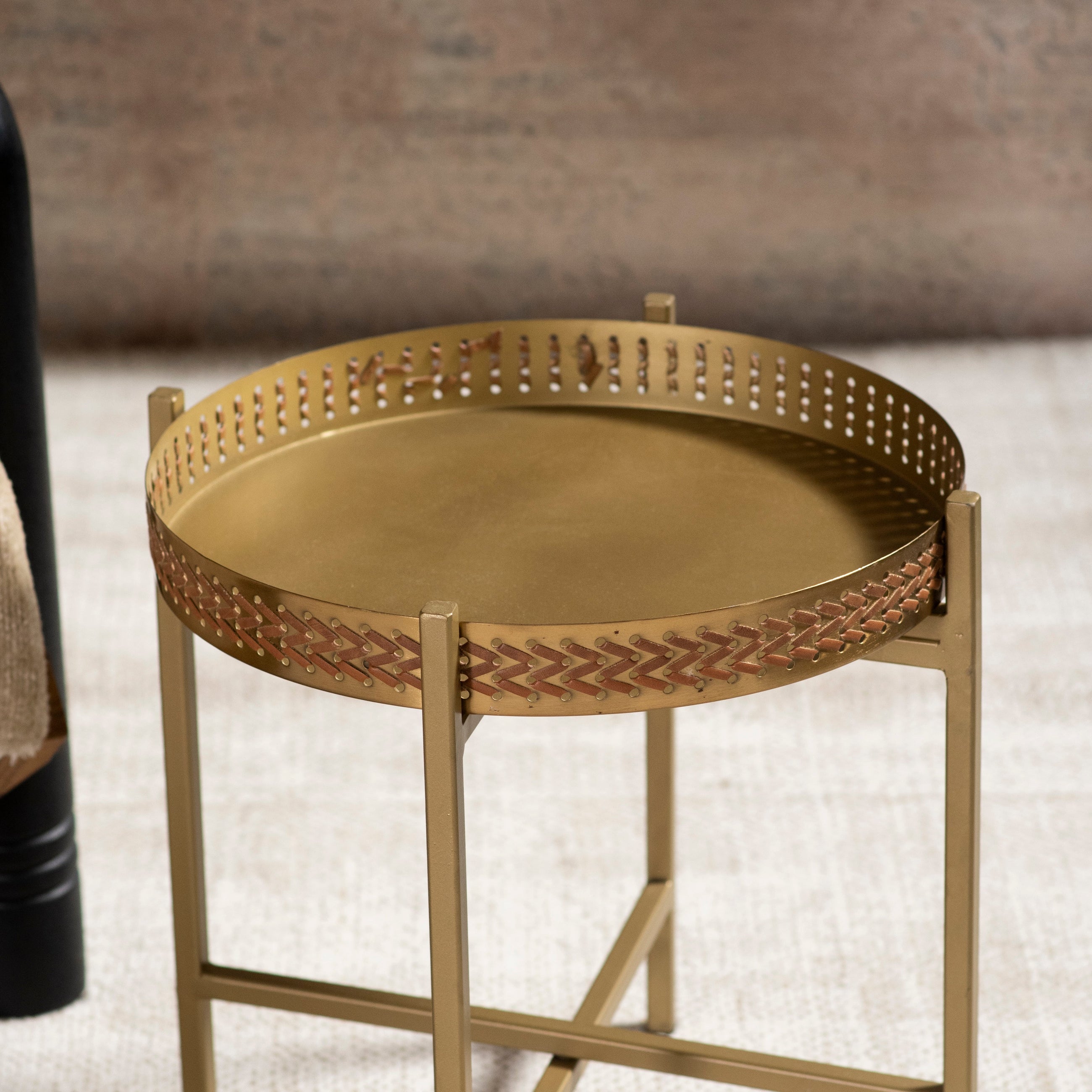 Weave Gold Table