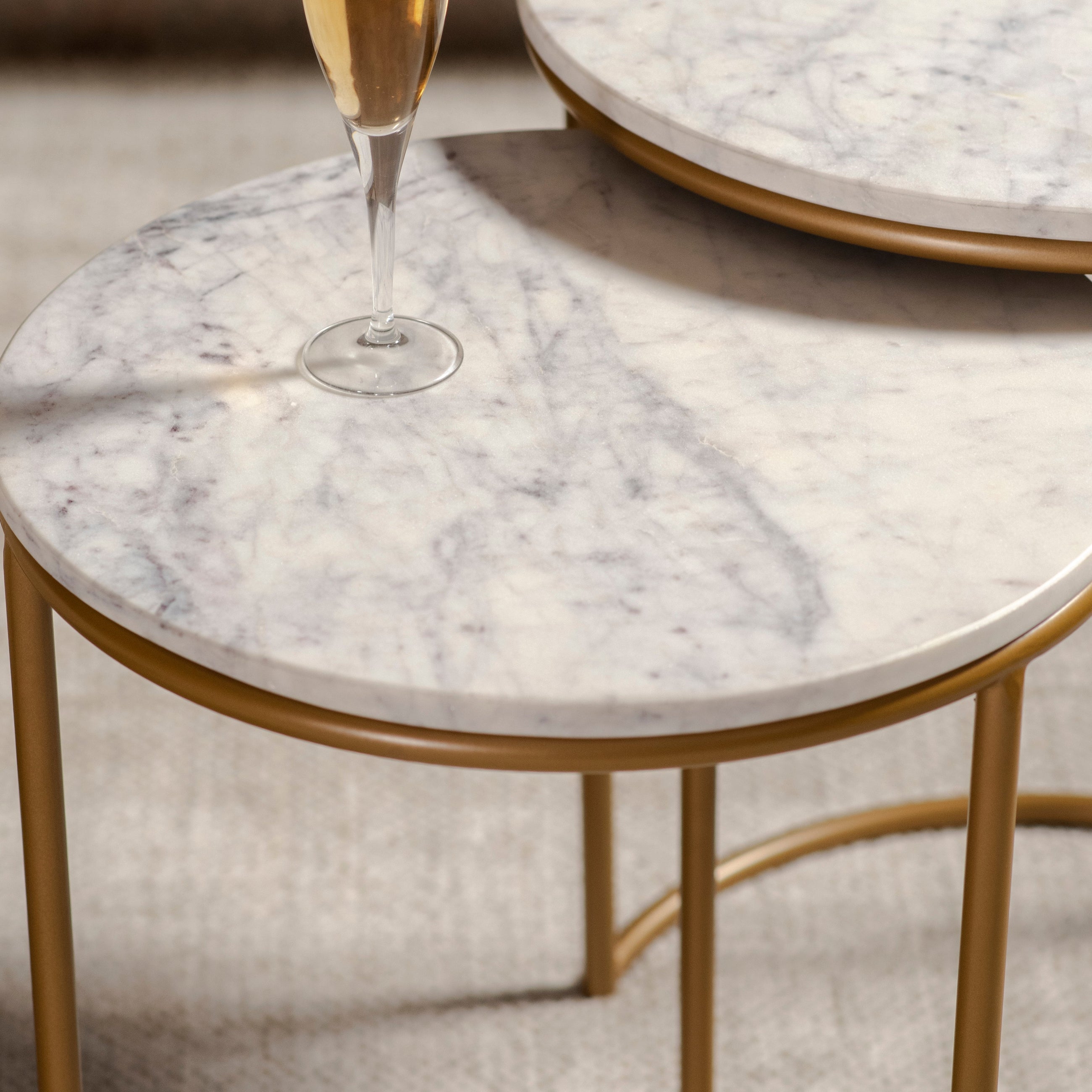Adam Marble Nesting Table (Set of 2)